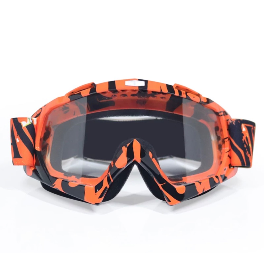 Brýle pro motokros dětské oranžovo černé