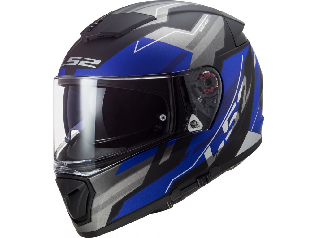 Integrální moto helma LS2 FF390 Breaker Evo Beta matt blue