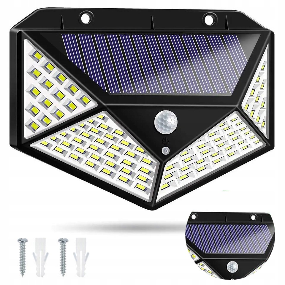 Solární LED osvětlení na fasádu domu zahradu