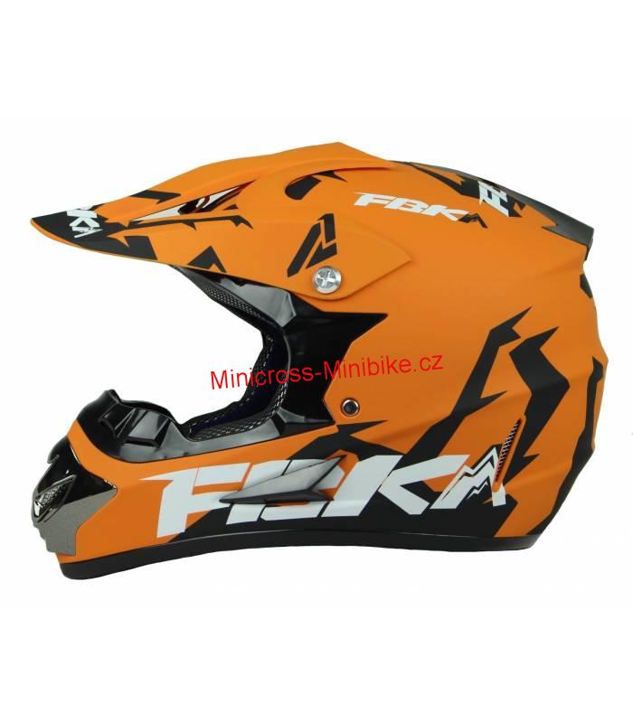 Motocrossová přilba XTR oranžová