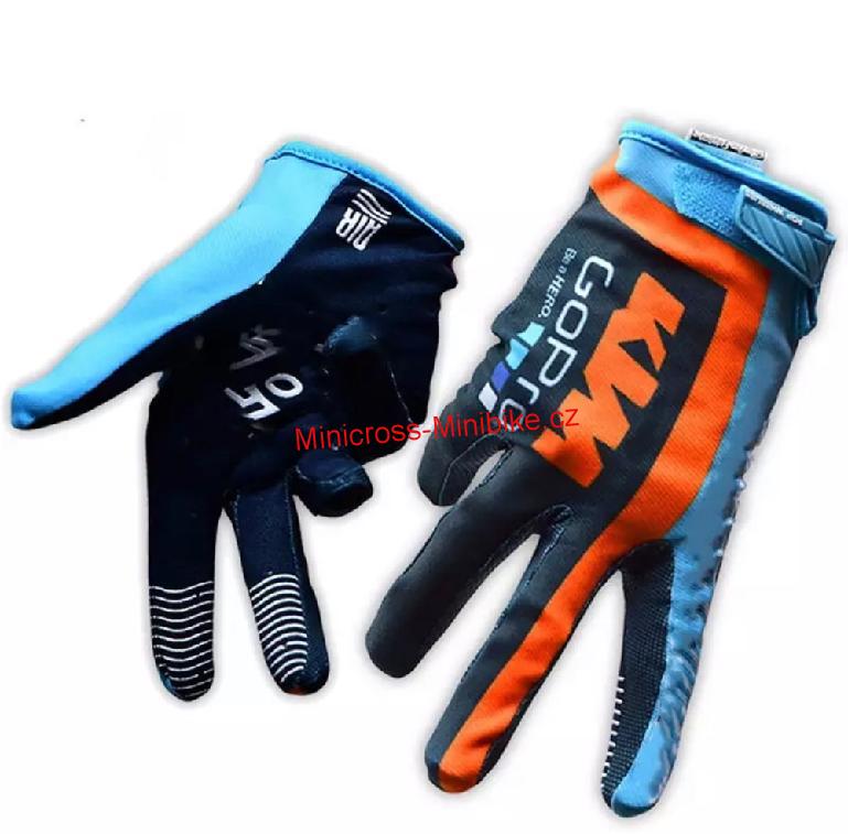 Crossové rukavice KTM modré