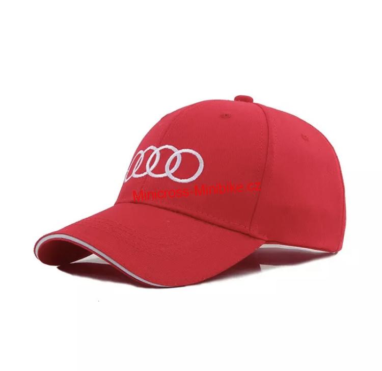 Kšiltovka červená Audi
