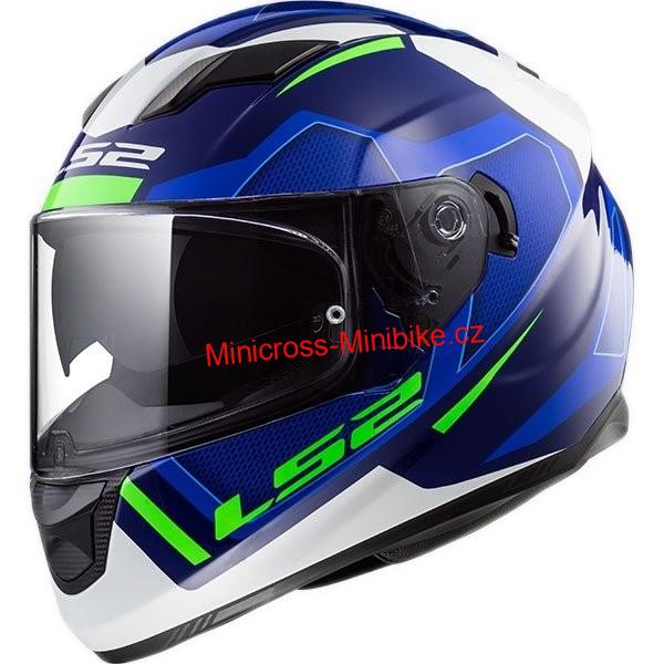 Integrální moto přilba LS2 FF320 Stream Evo Axis blue white