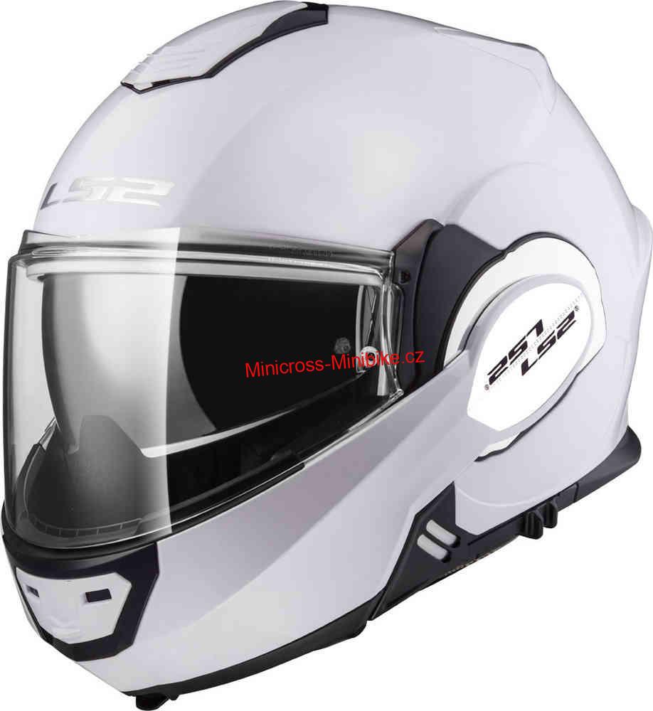 Výklopná moto helma LS2 FF399 Valiant Solid white