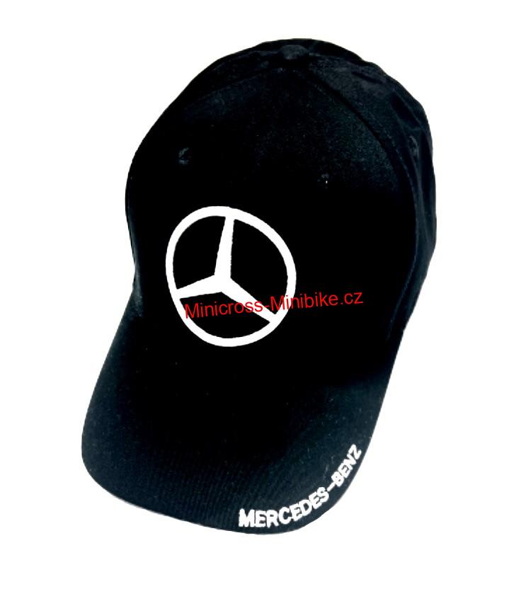 Kšiltovka Mercedes černá s logem na kšiltu