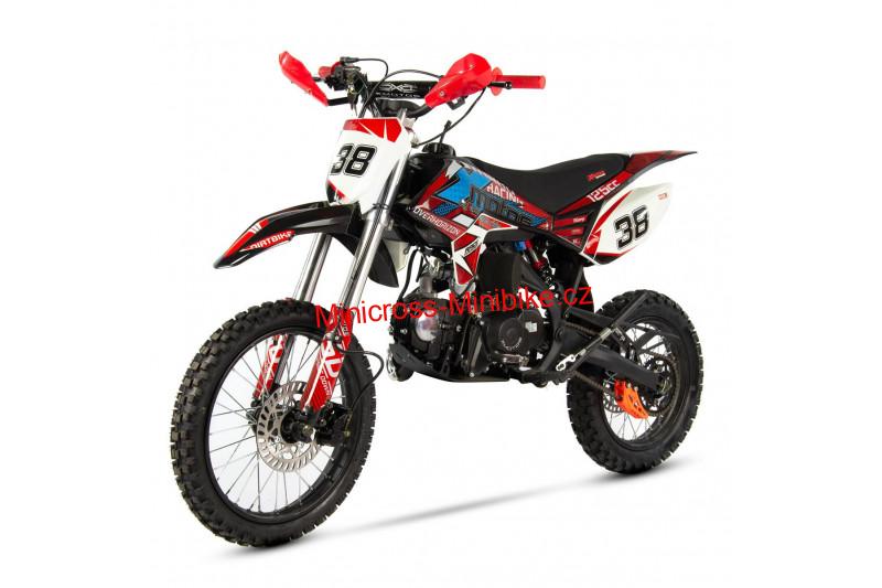 Červený pitbike XB38 125cc 4T el.start