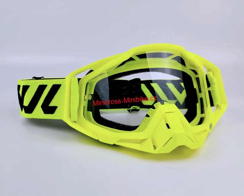 Brýle na motokros neonové