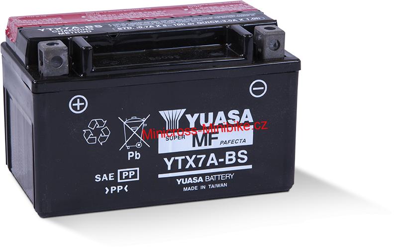 Baterie YUASA YTX7A-BS 6.3Ah
