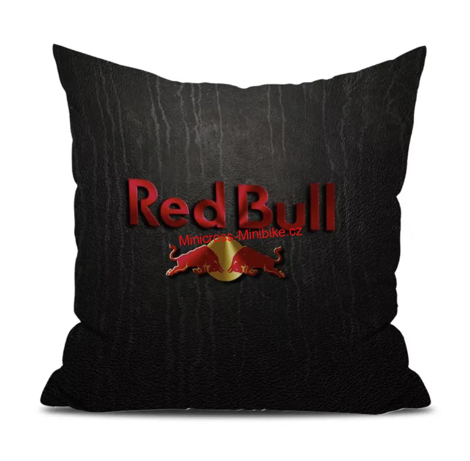 Polštářek RedBull 30x30cm modrý dřený