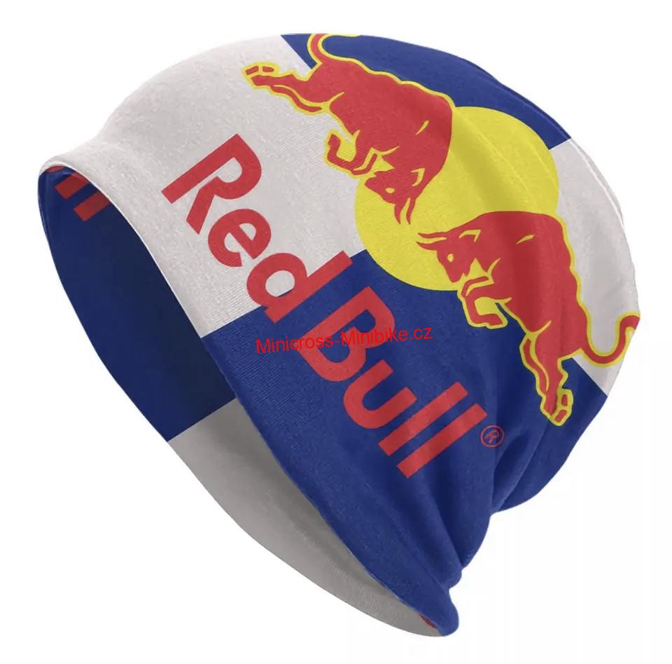 Bílo-modrá tenká RedBull čepice