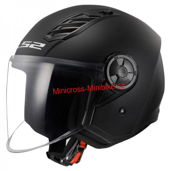 Moto přilba na skútr LS2 OF616 Airflow II Solid matt black