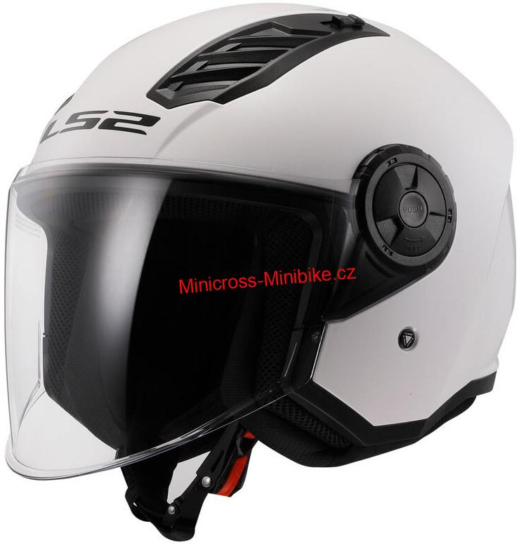 Moto přilba na skútr LS2 OF616 Airflow II Solid white