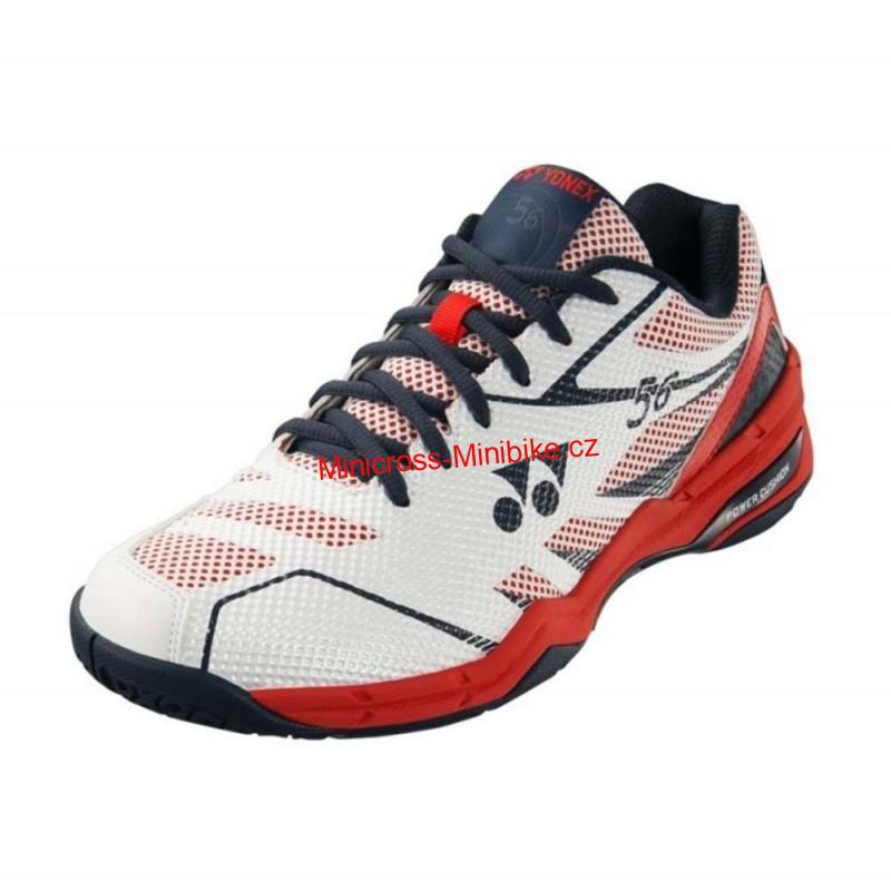 Badmintonová obuv YONEX SHB 56 white red