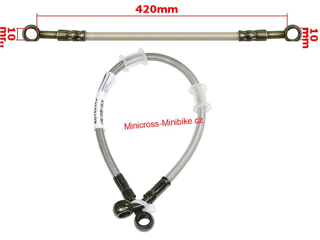 Hadice na hydraulickou brzdu 400mm 10mm očko