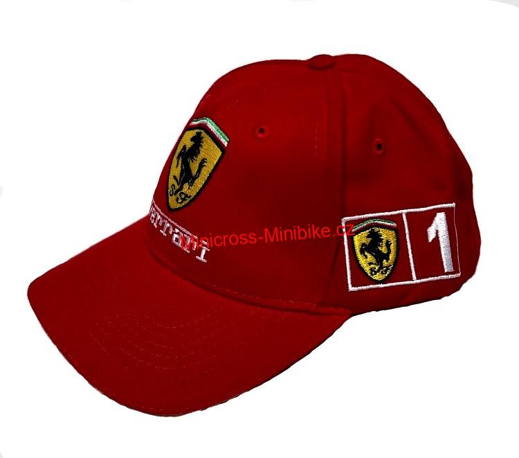 Kšiltovka Ferrari červená