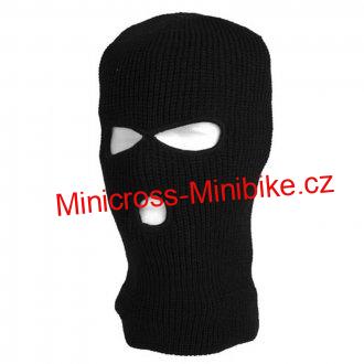 Kukla pletená na zimu 3 otvory
