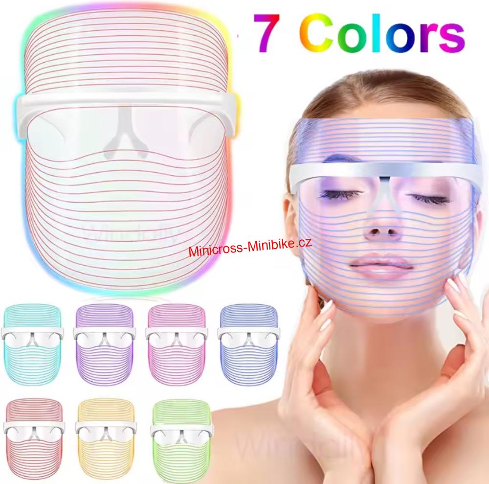 Kosmetická LED světelná maska na pleť
