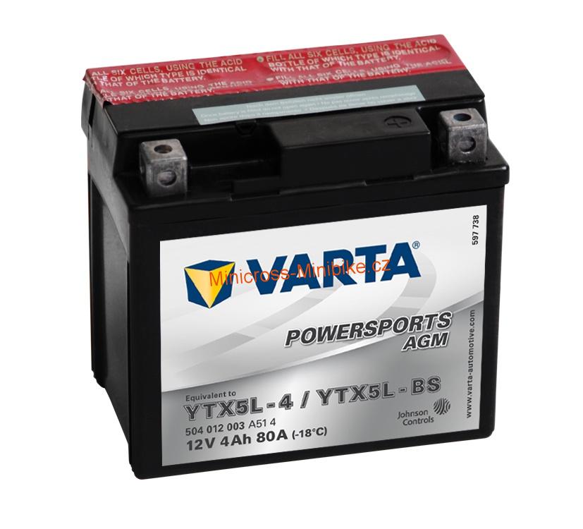 Gelová baterie Varta 12V 4Ah