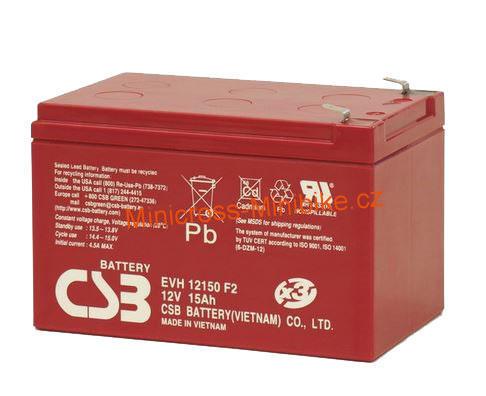 Gelová baterie CSB 12V 15Ah