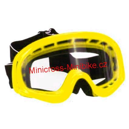 Brýle pro motokros dětské žluté