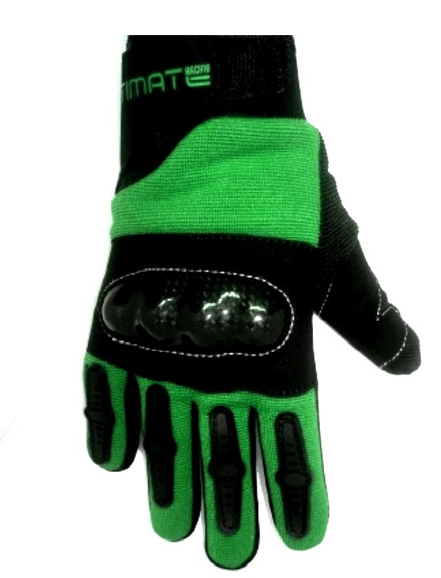 Dětské moto rukavice Ultimate zelené