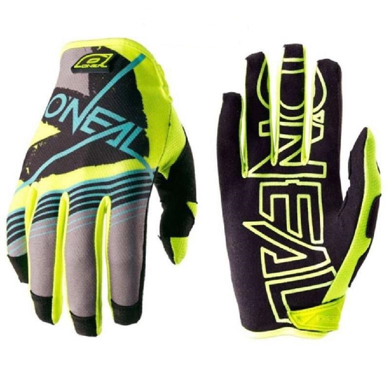 Moto rukavice MX Oneal zelené