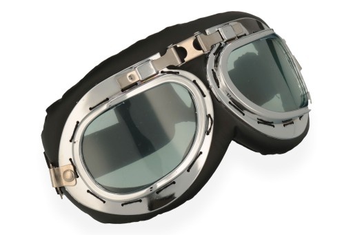 Retro moto brýle T01 chromované