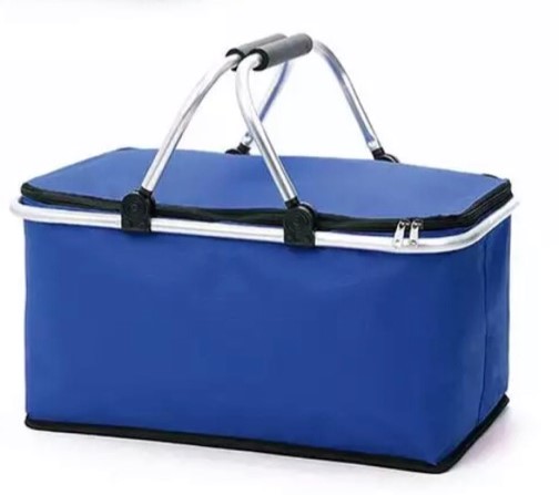 Nákupní termo piknikový košík modrý