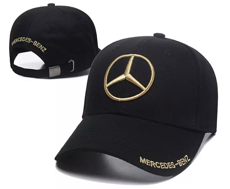 Kšiltovka Mercedes černo/zlatá