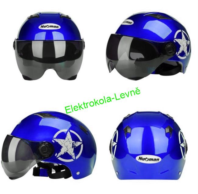 Moto helma STAR modrá