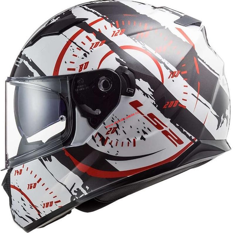 Integrální moto přilba LS2 FF320 Stream Evo Tacho red/black/white