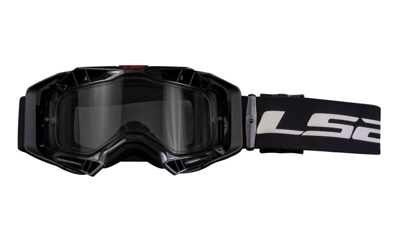 Brýle pro motokros LS2 Aura černé čiré sklo