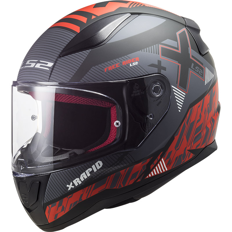 Moto integrální helma LS2 FF353 Rapid Xtreet matt red/black