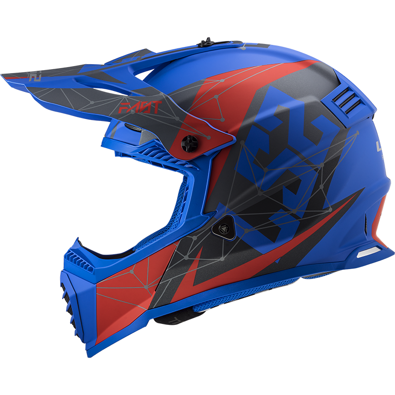 Motokrosová přilba LS2 MX437 Fast Evo Alpha blue