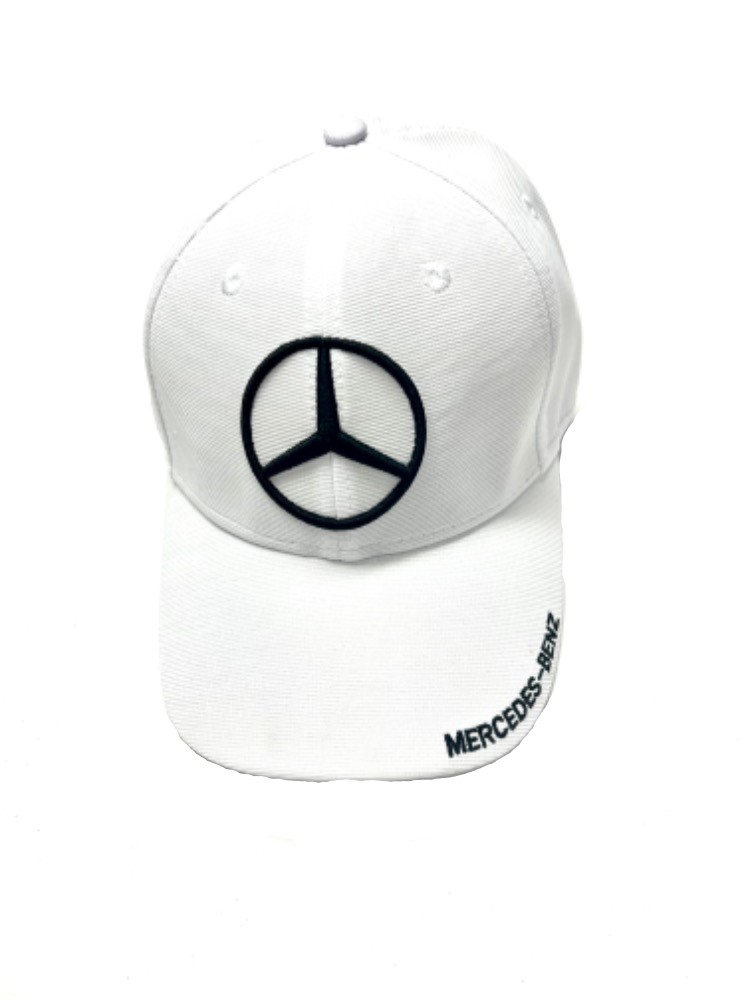 Kšiltovka Mercedes bílá s logem na kšiltu