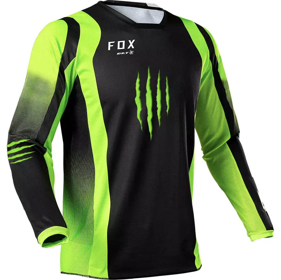 Moto dres FOX - MONSTER Energy zelený