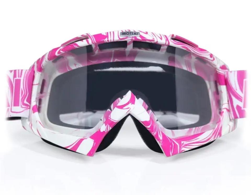 Brýle na motokros růžové