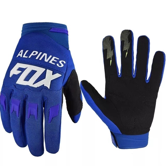 Moto rukavice ALPINES FOX blue