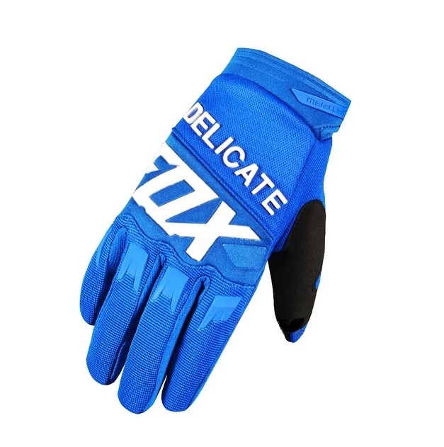 Moto rukavice DELIKATE FOX blue