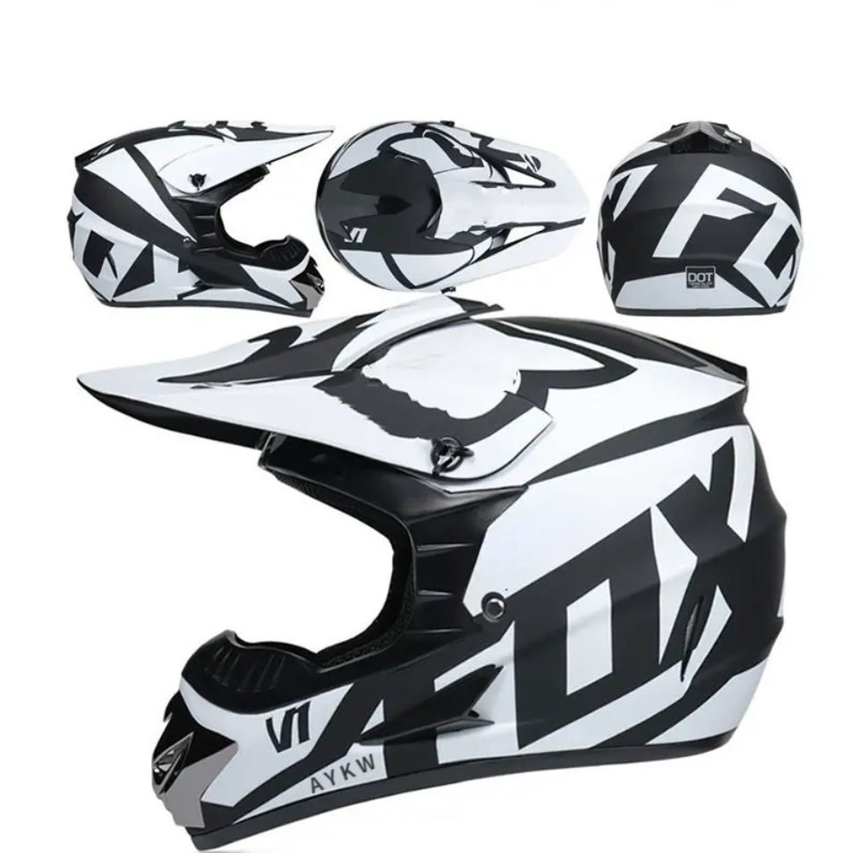 Moto helma krosová FOX černá