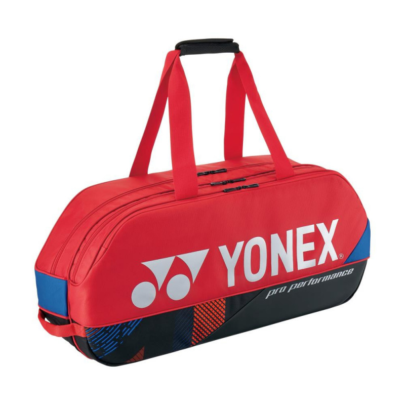Badmintonový bag Yonex 92431 W PRO TOURNAMENT BAG 6R SCARLET