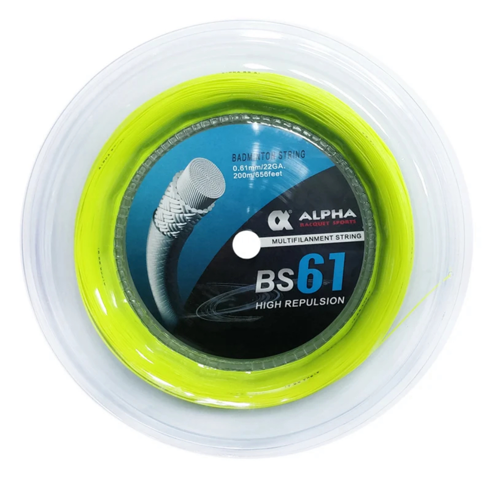 Badmintonový výplet ALPHA BS-61 0,61mm 200m žlutý