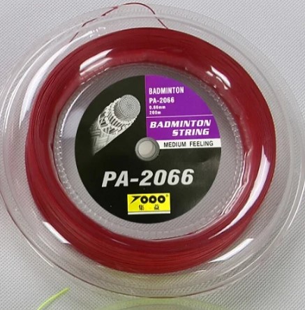 Badmintonový výplet PA 2066 0,66mm 200m červený