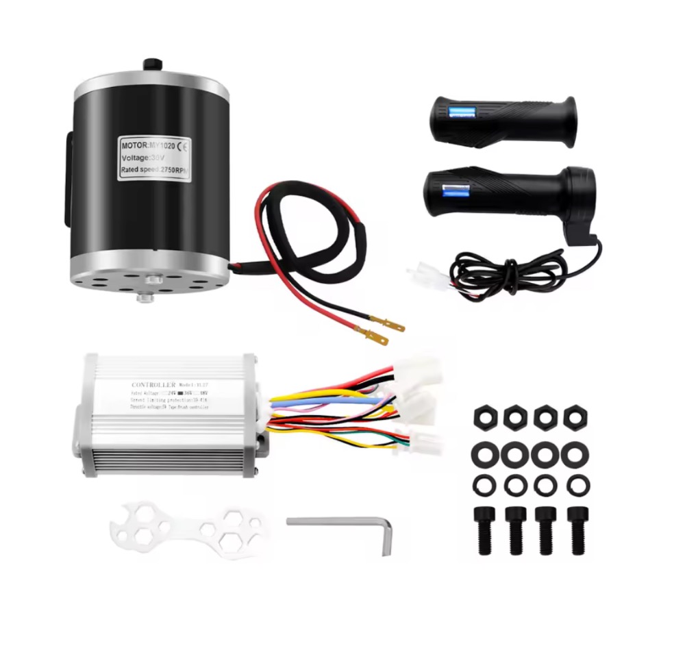 Motor 36V 800W s řídící jednotkou a plynovou rukojetí pro AKU čtyřkolku